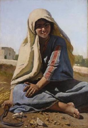 Charles Verlat The Girl from Bethlehem France oil painting art